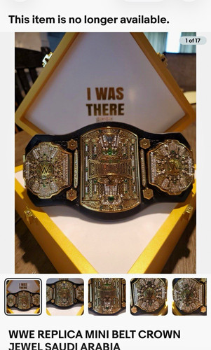 Cintura wwe crown jewel - cintura,